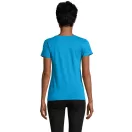 Tricou la baza gatului cu maneca scurta, Femei, SOL'S, 2601E12129, Bumbac, Albastru Aqua, M