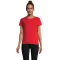 Tricou la baza gatului cu maneca scurta, Femei, SOL'S, 2601E12149, Bumbac, Rosu Bright, XXL