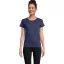 Tricou la baza gatului cu maneca scurta, Femei, SOL'S, 2601E12155, Bumbac, Albastru Denim, L