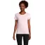 Tricou la baza gatului cu maneca scurta, Femei, SOL'S, 2601E12194, Bumbac, Roz Pale, XXL