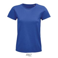 PIONEER-WOMEN TSHIRT-175g, Organic cotton, royal blue, L