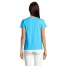 Tricou la baza gatului cu maneca scurta, Femei, SOL'S, 2601E11984, Bumbac, Albastru Aqua, L