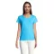 Tricou la baza gatului cu maneca scurta, Femei, SOL'S, 2601E11986, Bumbac, Albastru Aqua, S