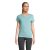 Tricou la baza gatului, Dama, maneca scurta, SOL'S, 2401E10593, Bumbac, Albastru pool, M