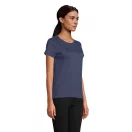 Tricou la baza gatului cu maneca scurta, Femei, SOL'S, 2601E12007, Bumbac, Albastru Denim, M