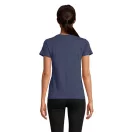 Tricou la baza gatului cu maneca scurta, Femei, SOL'S, 2601E12010, Bumbac, Albastru Denim, XXL