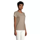 Tricou la baza gatului cu maneca scurta, Femei, SOL'S, 2601E12040, Bumbac, Kaki, XXL