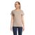 Tricou la baza gatului, Dama, maneca scurta, SOL'S, 2401E10620, Bumbac, Bej rope, XL