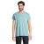 Tricou la baza gatului, Barbati, maneca scurta, SOL'S, 2401E10638, Bumbac, Albastru pool, 3XL