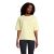 Tricou cu maneca scurta, la baza gatului, Casual, Femei, SOL'S, 2410E18984, Bumbac, Galben deschis, L