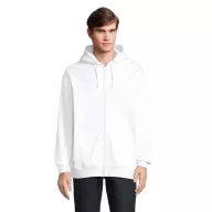   Hanorac cu gluga, Unisex, SOL'S, 2601E10593, Bumbac, Poliester, Alb, XXS