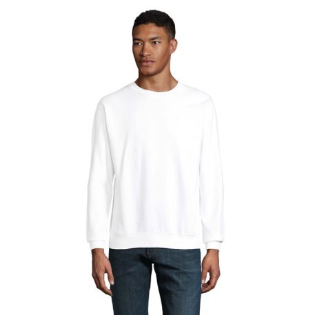 Bluza la baza gatului, Unisex, SOL'S, 2401E10884, Bumbac, Poliester, Alb, M