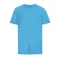 Tricou la baza gatului cu maneca scurta, Unisex, SOL'S, 2601E10960, Bumbac, Albastru Aqua, XL