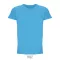 Tricou unisex, 2509E16910, SOL'S, 60x41x24 cm, Bumbac, Albastru aqua, 3XL