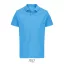 Tricou polo barbati, 2509E15663, SOL'S, 60x40x32 cm, Bumbac, Albastru aqua, M