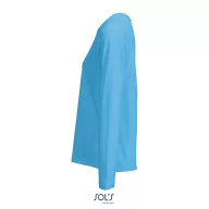   Tricou femei cu maneca lunga, 2509E15558, SOL'S, 57x34x19 cm, Bumbac, Albastru aqua, XS