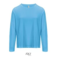  Tricou femei cu maneca lunga, 2509E15559, SOL'S, 57x34x19 cm, Bumbac, Albastru aqua, XXL