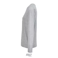   Tricou femei cu maneca lunga, 2509E15570, SOL'S, 57x34x19 cm, Bumbac, Gri melange, S