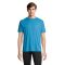 Tricou la baza gatului cu maneca scurta, Unisex, SOL'S, 2601E12279, Bumbac, Albastru Aqua, L