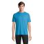 Tricou la baza gatului cu maneca scurta, Unisex, SOL'S, 2601E12280, Bumbac, Albastru Aqua, M