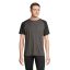 Tricou la baza gatului cu maneca scurta, Unisex, SOL'S, 2601E12304, Bumbac, Negru, Gri Charcoal, M