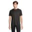 Tricou la baza gatului cu maneca scurta, Unisex, SOL'S, 2601E12299, Bumbac, Negru, S