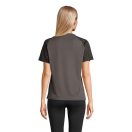 Tricou la baza gatului cu maneca scurta, Femei, SOL'S, 2601E12368, Bumbac, Negru, Gri Charcoal, XXL