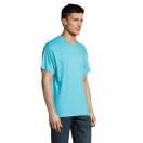 Tricou la baza gatului cu maneca scurta, Barbati, SOL'S, 2601E12249, Bumbac, Albastru atoll, 3XL