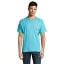 Tricou la baza gatului cu maneca scurta, Barbati, SOL'S, 2601E12252, Bumbac, Albastru atoll, S