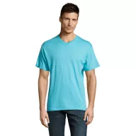   Tricou la baza gatului cu maneca scurta, Barbati, SOL'S, 2601E12254, Bumbac, Albastru atoll, XXL