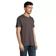   Tricou la baza gatului cu maneca scurta, Barbati, SOL'S, 2601E12258, Bumbac, Gri inchis, S
