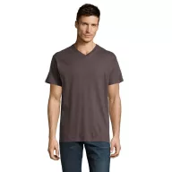   Tricou la baza gatului cu maneca scurta, Barbati, SOL'S, 2601E12259, Bumbac, Gri inchis, XL