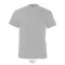 Tricou la baza gatului, Barbati, maneca scurta, SOL'S, 2401E11562, Bumbac, Gri melange, 3XL
