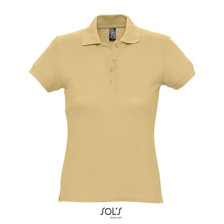 Tricou Polo, Dama, maneca scurta, SOL'S, 2401E11590, Bumbac, Bej sand, XL