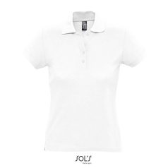 PASSION-WOMEN POLO-170g, Cotton, white, TWIN, L