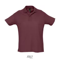 SUMMER II-POLO-170-BARBAȚI, Cotton, Burgundy, TWIN, L