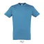 REGENT-UNI TSHIRT-150g, Cotton, Aqua, TWIN, XL