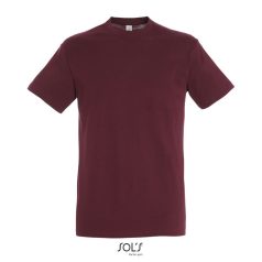 REGENT-UNI TSHIRT-150g, Cotton, Burgundy, TWIN, L