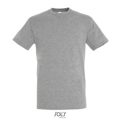 REGENT-UNI TSHIRT-150g, Cotton, Grey Melange, TWIN, M