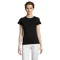 Tricou la baza gatului cu maneca scurta, Femei, SOL'S, 2601E10998, Bumbac, Negru Deep, XL