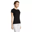 Tricou la baza gatului cu maneca scurta, Femei, SOL'S, 2601E10998, Bumbac, Negru Deep, XL