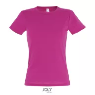 MISS-WOMEN TSHIRT-150g, Cotton, Fuchsia, FEMALE, L