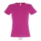 MISS-WOMEN TSHIRT-150g, Cotton, Fuchsia, FEMALE, L