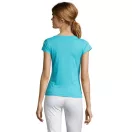 Tricou la baza gatului cu maneca scurta, Femei, SOL'S, 2601E11001, Bumbac, Albastru atoll, L