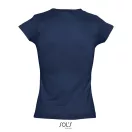 Tricou la baza gatului cu maneca scurta, Femei, SOL'S, 2601E11007, Bumbac, Albastru French Navy, L