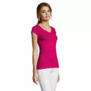 Tricou la baza gatului cu maneca scurta, Femei, SOL'S, 2601E11013, Bumbac, Fuchsia, L