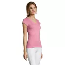 Tricou la baza gatului cu maneca scurta, Femei, SOL'S, 2601E11019, Bumbac, Roz Orchid, L