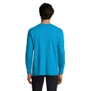 Tricou la baza gatului cu maneca lunga, Barbati, SOL'S, 2601E12103, Bumbac, Albastru Aqua, M