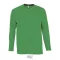 Tricou la baza gatului, Barbati, maneca lunga, SOL'S, 2401E11840, Bumbac, Verde kelly, 4XL