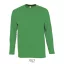 Tricou la baza gatului, Barbati, maneca lunga, SOL'S, 2401E11840, Bumbac, Verde kelly, 4XL